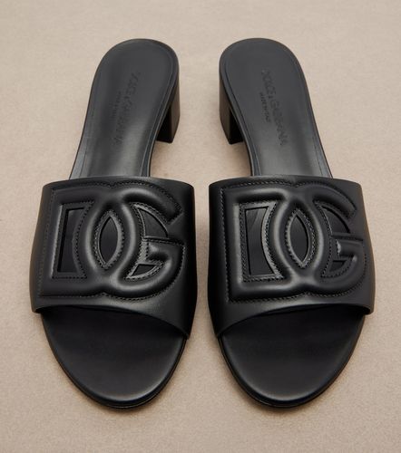 Dolce&Gabbana Mules de piel con DG - Dolce&Gabbana - Modalova