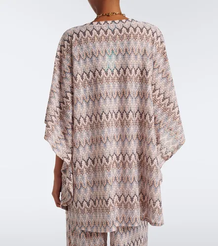 Josie chevron knitted kaftan - Melissa Odabash - Modalova