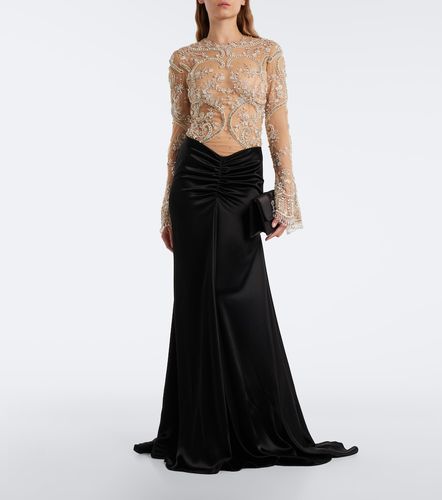 Abito lungo con cristalli - Georges Hobeika - Modalova