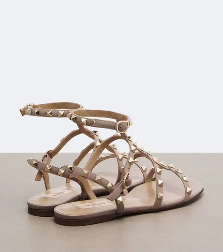 Rockstud leather sandals - Valentino Garavani - Modalova