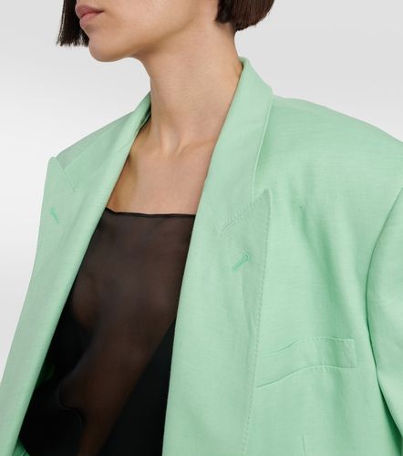 Double-breasted linen-blend blazer - Stella McCartney - Modalova