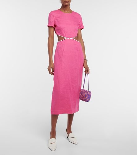 Staud Vestido midi Matteo de lino - Staud - Modalova