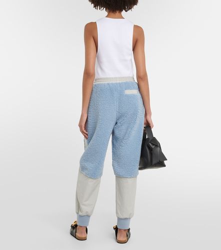 Paneled faux shearling sweatpants - JW Anderson - Modalova