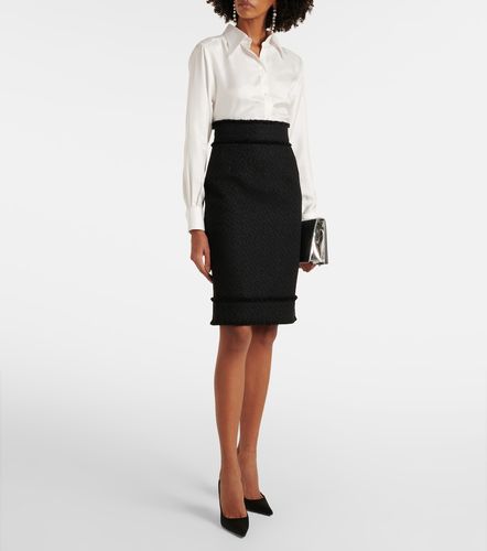 Wool-blend tweed pencil skirt - Dolce&Gabbana - Modalova