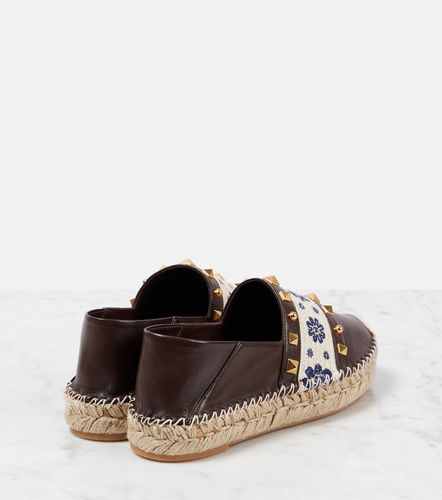 County Rockstud leather espadrilles - Valentino Garavani - Modalova