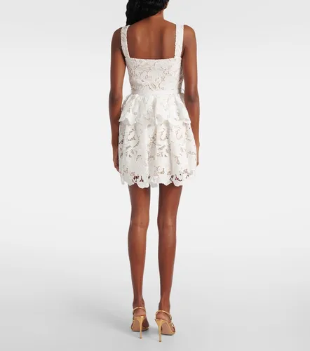 Scalloped tiered lace minidress - Self-Portrait - Modalova