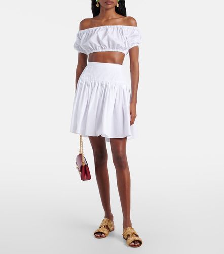 Off-shoulder cotton crop top - Dolce&Gabbana - Modalova