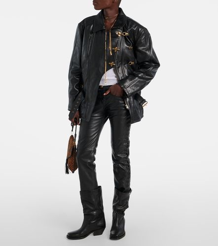 Caitlyn belted leather jacket - Isabel Marant - Modalova