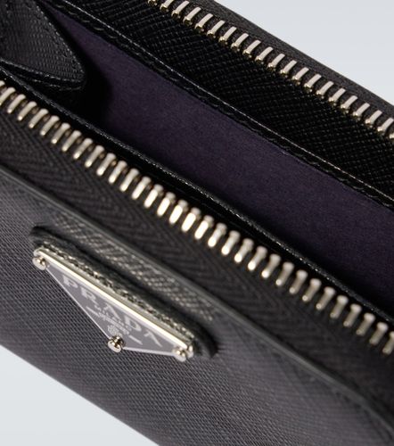 Monedero de piel Saffiano con logo - Prada - Modalova