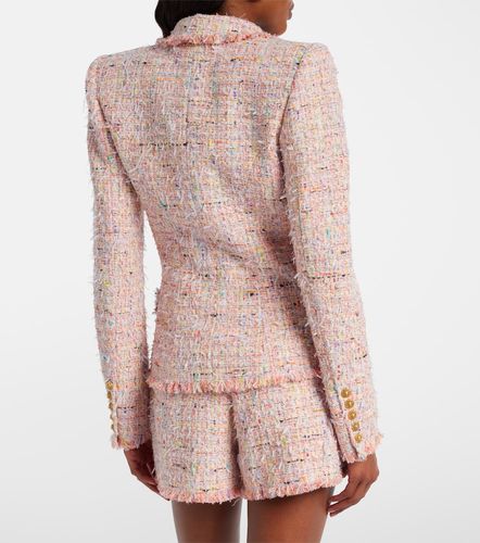Double-breasted tweed jacket - Balmain - Modalova