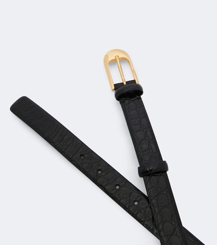 Dome croc-effect patent leather belt - Khaite - Modalova