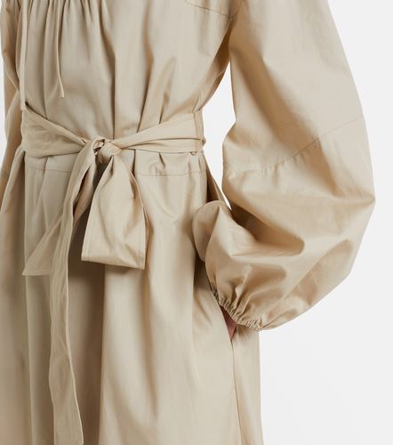 Vestido midi de popelín de algodón - Vince - Modalova