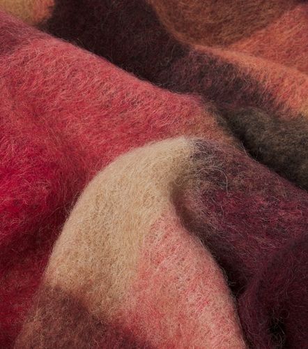 Checked alpaca, wool, and mohair-blend scarf - Acne Studios - Modalova