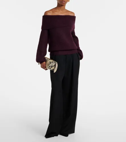 Off-shoulder cashmere and silk sweater - Jardin des Orangers - Modalova