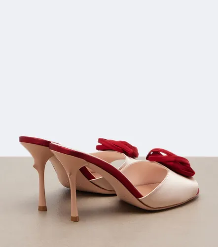 Mules Rose Vivier in raso con applicazioni floreali - Roger Vivier - Modalova