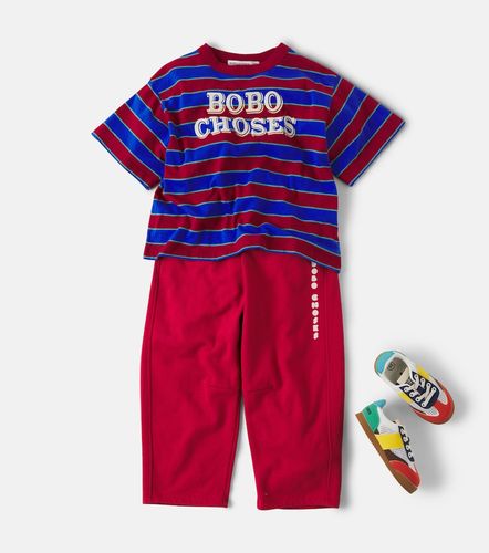 Pantalones deportivos de algodón con logo - Bobo Choses - Modalova
