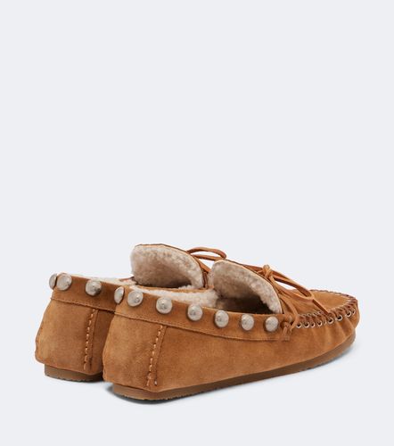 Mocassini Fitza in suede con shearling - Isabel Marant - Modalova