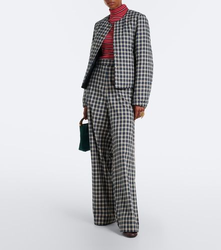Checked quilted cotton-blend jacket - Dries Van Noten - Modalova