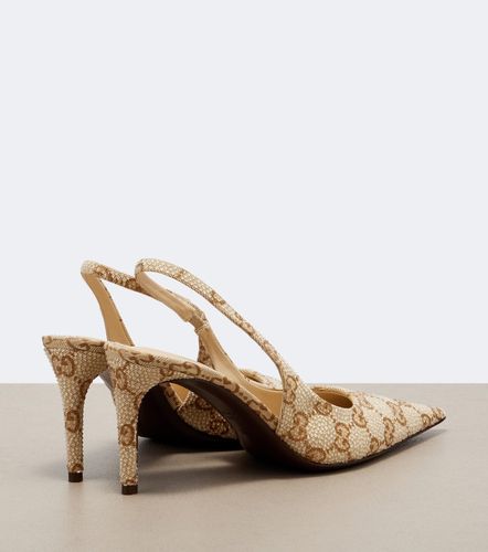 Donna GG embellished slingback pumps - Gucci - Modalova