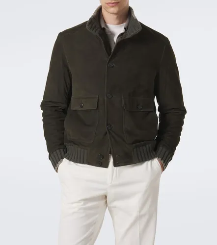 Jacke aus Veloursleder mit Cashmere - Fedeli - Modalova