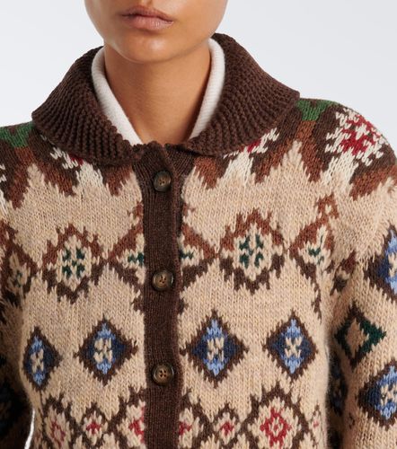 Cardigan in lana e cashmere jacquard - Polo Ralph Lauren - Modalova