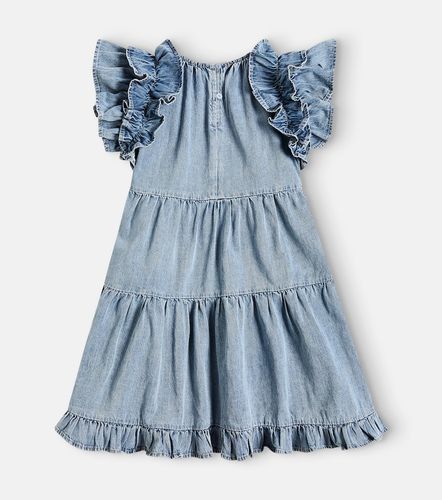 Vestido de chambray de algodón con volantes - Petite Amalie - Modalova
