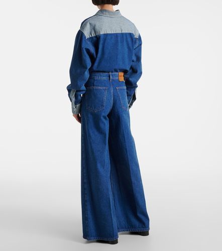 Marni Jeans a gamba larga con logo - Marni - Modalova