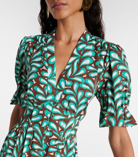 Vestido midi Erica de algodón estampado - Diane von Furstenberg - Modalova