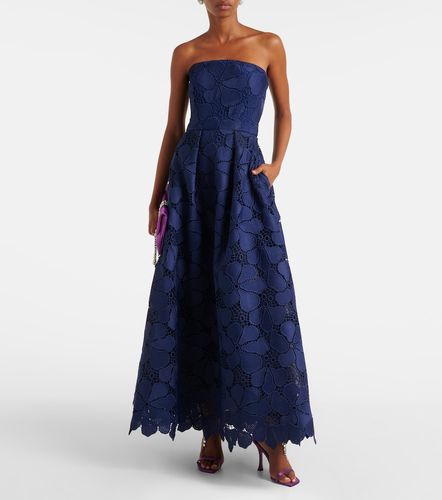 Abito lungo bustier in pizzo - Elie Saab - Modalova