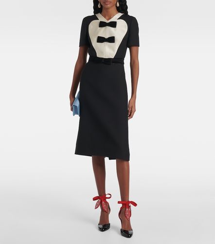 Abito midi in crêpe couture con fiocco - Valentino Garavani - Modalova
