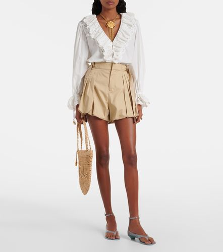 Chloé Blusa de gasa de algodón con bordado inglés - Chloe - Modalova