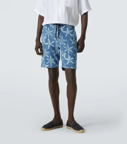 Printed denim Bermuda shorts - Vilebrequin - Modalova