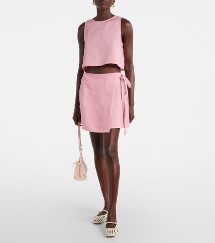 Asceno Kobe linen crop top - Asceno - Modalova