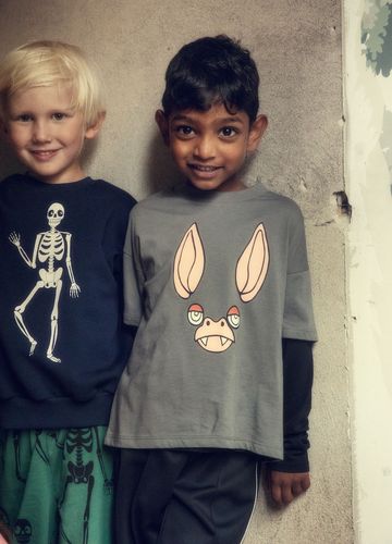 Camiseta Bat de jersey de algodón - Mini Rodini - Modalova