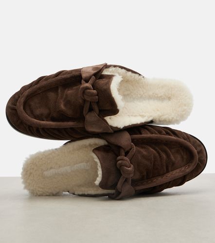 Astaire shearling-lined suede mules - Bottega Veneta - Modalova