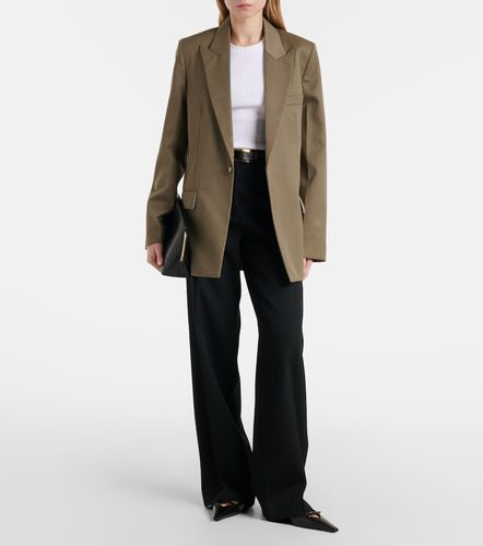 Belted wool-blend blazer - Victoria Beckham - Modalova