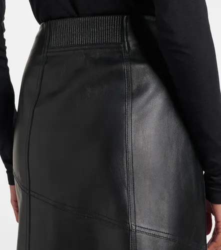 Bleistiftrock aus Leder - Victoria Beckham - Modalova