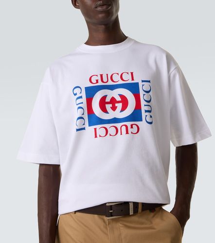 T-shirt Interlocking G in jersey di cotone - Gucci - Modalova