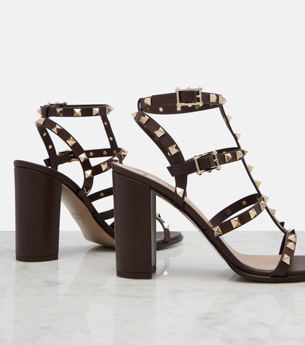 Embellished leather sandals - Valentino Garavani - Modalova