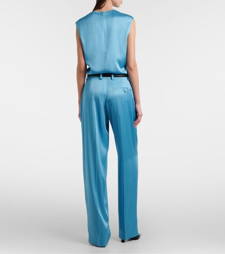 Pantalones anchos de satén - Stella McCartney - Modalova