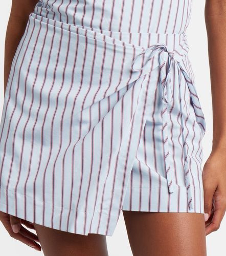 Minigonna in misto cotone a righe - SIR - Modalova