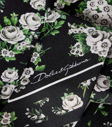 Pañuelo de sarga de seda floral - Dolce&Gabbana - Modalova