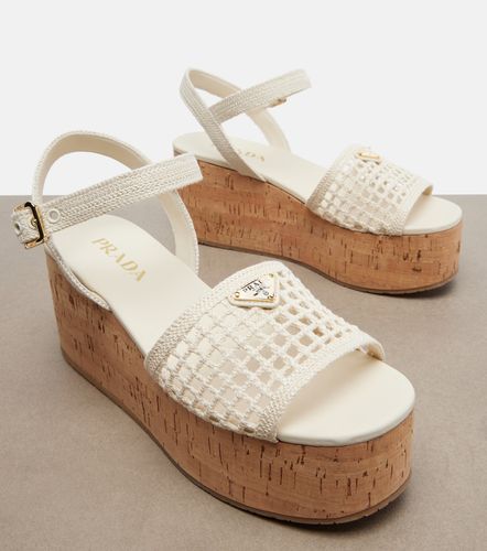 Prada Crochet platform sandals - Prada - Modalova
