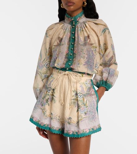 Blusa Indra in misto cotone e seta con stampa - Zimmermann - Modalova