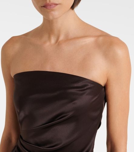 Adriana draped silk-blend minidress - Staud - Modalova