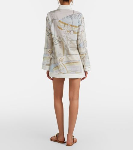 Printed cotton voile tunic - Tory Burch - Modalova