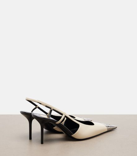 Jeanne leather slingback pumps - Saint Laurent - Modalova