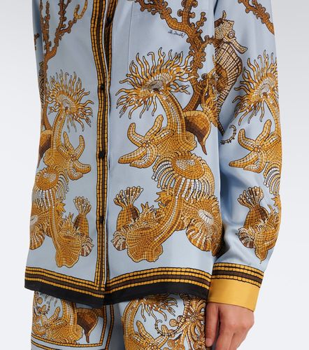 Boy printed silk satin shirt - La DoubleJ - Modalova