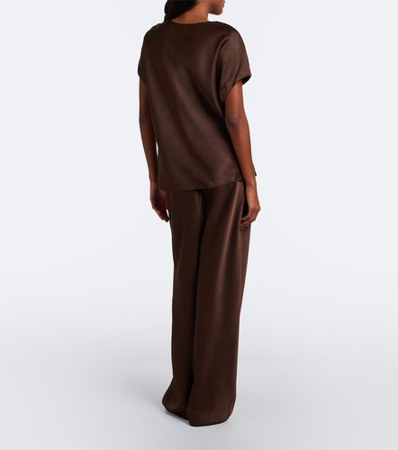 Pantaloni Colette in raso a gamba larga - Vince - Modalova