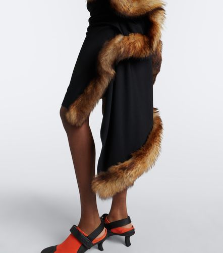 Loewe Midikleid mit Shearling - Loewe - Modalova